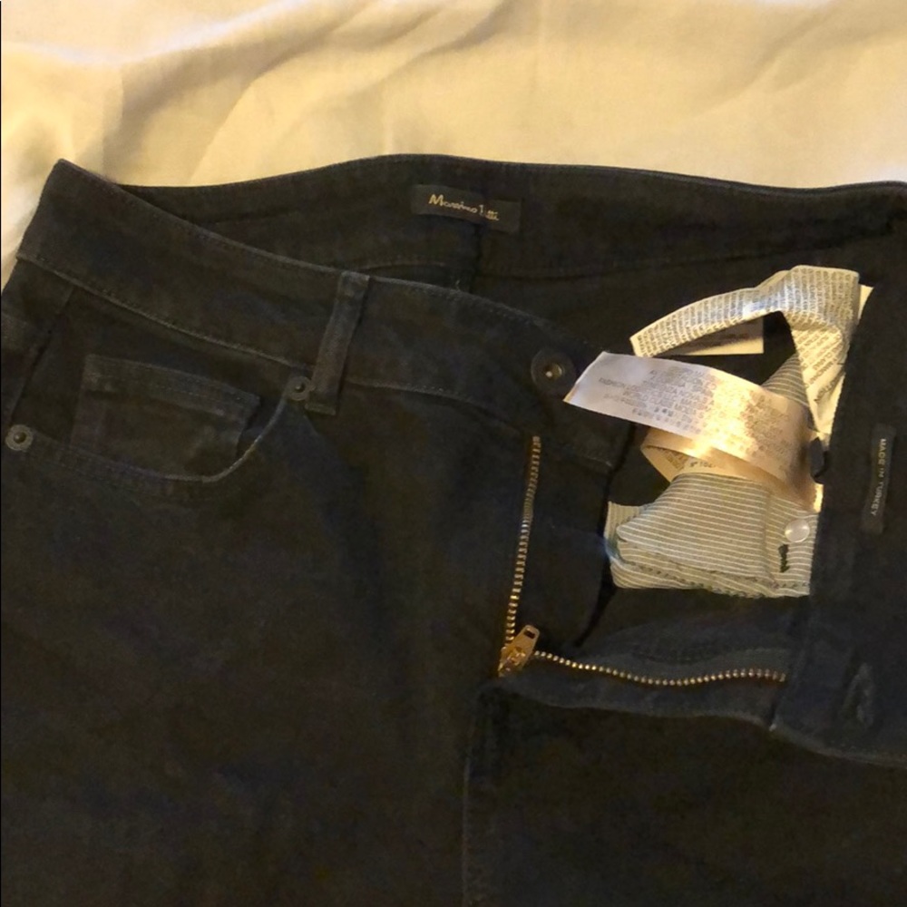 Massino Dutti black denim size 4 or 36 EUR